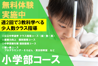 【新規受講生受付中】　進ゼミの小学部！無料体験授業実施中！